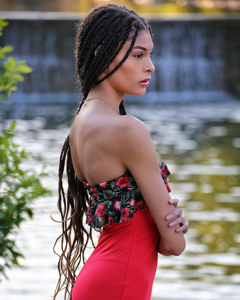 chinese dress ladies Barbados Maxi, Red XSmall main image 0