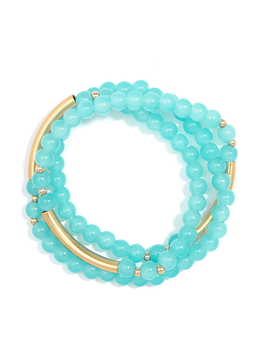 Turquoise Bead Wrap Bracelet