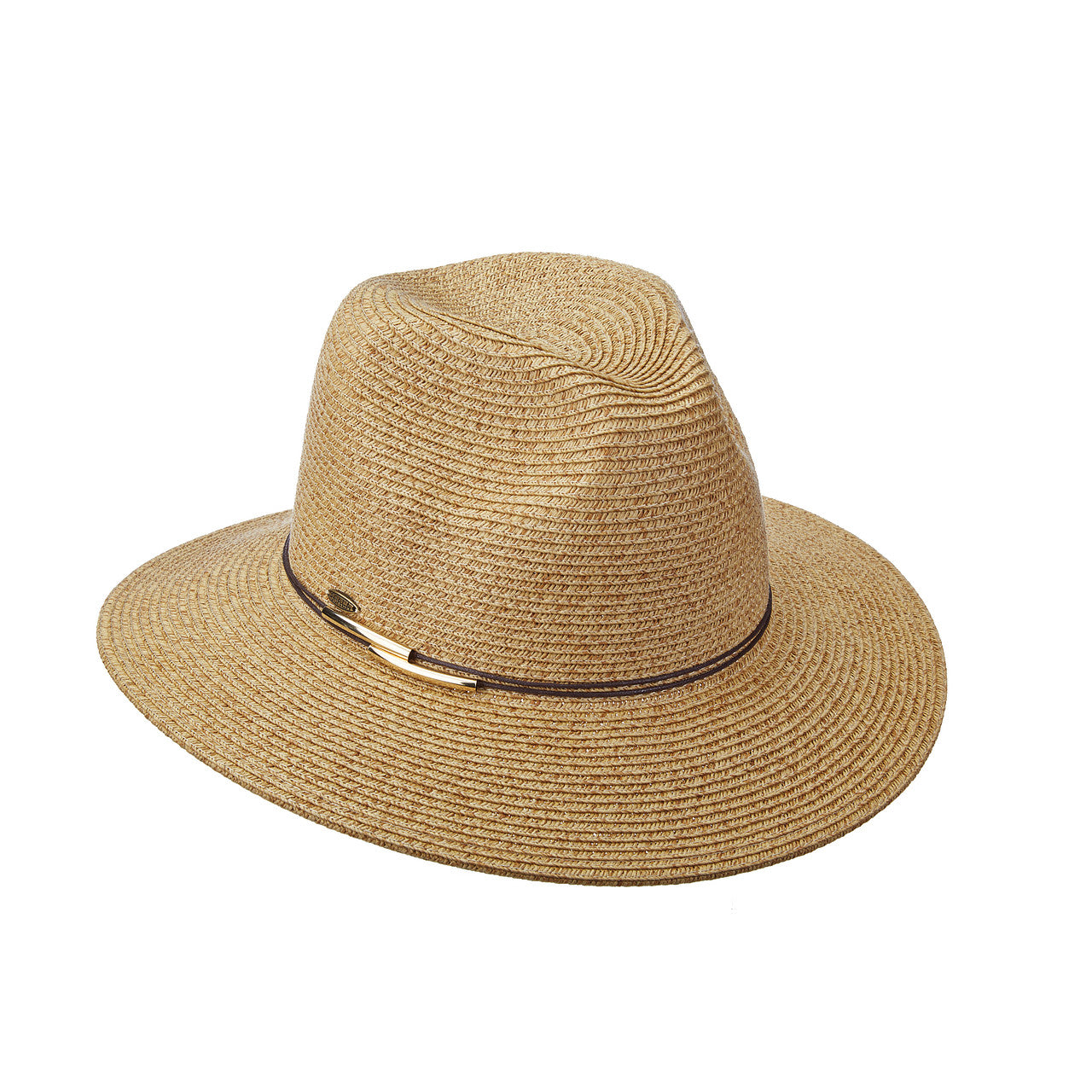 Vivianna Panama Hat in Toast Color