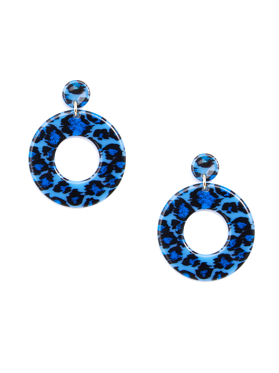 Leopard Print Mod Earring