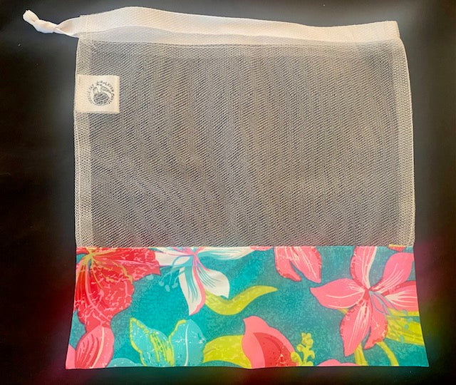 Drawstring Bag – White/Green