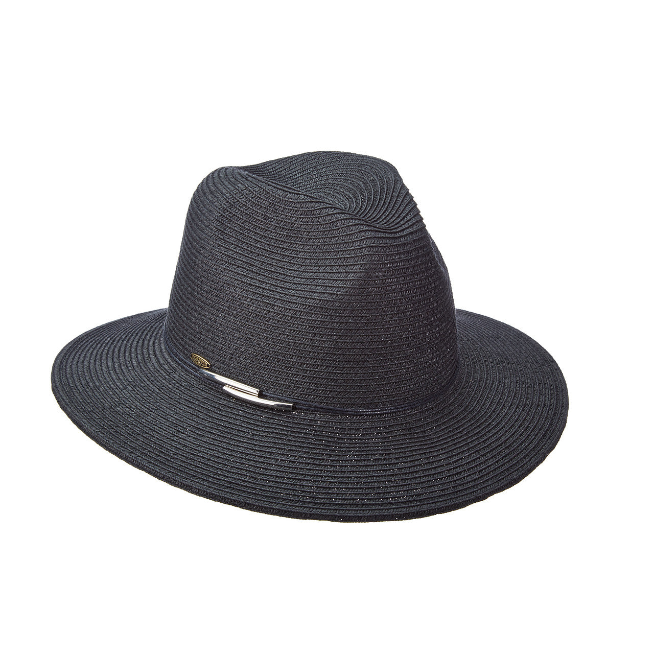 Vivianna Panama Hat in Black Color